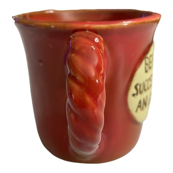 GRYPHONWARE
BEHIND EVERY SUCCESSFUL MAN IS AN ASTONISHED WOMAN RED GLAZED MUG - Picture 3 of 11